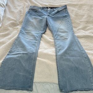 White House Black Market Light Blue Flare Jeans